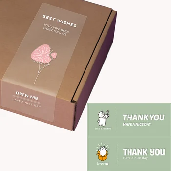 10-20 komada Prozirne Naljepnice Hvala Berba Pegatinas Gracias Estetski Etikete Merci Flores DIY Poklon Pakiranje Koverti Ispis