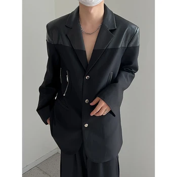2023 Muško Odijelo Jakne Blazer Kaput Slim Fit Smart Casual Proljeće I Jesen Modni Odjeću Однобортное Korejski Kaputi Muški V20
