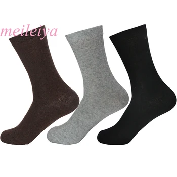 5 Parova/paket, Nove Muške Tople čarape od pomiješan vune Zeca, Prozračne Soft Čvrste čarape s po cijeloj površini Grašak, Proljeće-zimske muške čarape